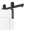 Renin Bifold Barn Door Hardware Kit, 78 in L Track, Steel, Matte BD954-07800-MB - alternate 4