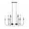 Z-Lite Allistair 12-Light Linear Chandelier, 24.5 in W, Matte Black 352-42L-MB - alternate 8