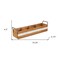 Homeroots 19" Brown Solid Wood And Metal Box 487956 - alternate 6