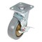 Vestil Rubber Swivel With Brake Caster 6 In. Diameter x 2 In. Width 771 Lb. Capacity Dark Gray/Gold CST-KSM-6X2MR-SWB - alternate 1
