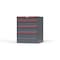 Strong Hold 4 drawer cabinet - (1x 4ft, 2x 7ft, 1x 8ft) - Red accents - Keyed Alike S3036-PPAAS-0402DS - alternate 3