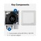 Panasonic Whisper Thin 80/100 CFM 0.5/0.9 Sones 120V Auto Bath Exhaust Fan RG-T810HA - alternate 10