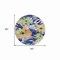 Homeroots 8' Navy Blue And Beige Round Floral Washable Indoor Outdoor Area Rug 610988 - alternate 7