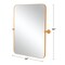 Homeroots 36" Gold Metal Framed Standing Mirror 565110 - alternate 9