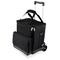 Picnic Time Family Of Brands Cellar 6-Bottle Wine Carrier & Cooler Tote with Trolley, Black with Gray Accents 660-85-179-000-0 - alternate 1