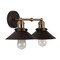 Jonathan Y July 17.5 in. 2-Light Industrial Farmhouse Metal Vanity Light, Oil Rubbed Bronze/Brass Gold JYL7427C - alternate 10