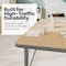 Flash Furniture Wren 60 in x 24 in Adjustable Height Activity Table, Thermal Laminate Top, Short Legs, Light Natural XU-A2460-REC-LTNAT-T-P-GG - alternate 9