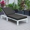 Leisuremod Chelsea Modern Outdoor White Chaise Lounge Chair With Black Cushions CLW-77BL - alternate 10