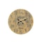 Homeroots 24" Natural Distressed Solid Wood Silent Analog Round Wall Clock 554636 - alternate 7