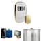 Mr. Steam ButlerFlex Steam Shower Control Package with TempoFlex Control and Steamhead in White Satin Brass ABUTLER1W-SB - alternate 1