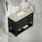 James Martin Vanities Lucian 48" Single Vanity, Carbon Oak, w/ 3 CM Tajnar Eclos Widespread Top D704-V48-CBO-WTJR - alternate 6