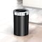 Gatco Modern Round 3 Gal. Wastebasket, Matte Black/Chrome Lid 1912C - alternate 3