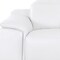Homeroots 107" White Top Grain Leather Reclining USB Sofa 643697 - alternate 6