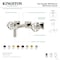 Kingston Brass Double-Handle Wall Mount Bathroom Faucet, Brushed Brass KS6127RX - alternate 6