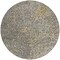 Homeroots 8' Ivory Gray And Black Round Abstract Washable Indoor Outdoor Area Rug 596820 - alternate 8