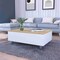 Homeroots 32" White And Oak Brown Wood and Metal Lift Top Coffee Table 535051 - alternate 9