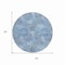 Homeroots 8' Denim Blue Navy Blue And Ivory Round Polka Dot Washable Indoor Outdoor Area Rug 614661 - alternate 8