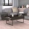 Homeroots 39" Espresso And Black Wood And Metal Lift Top Coffee Table With Drawer 535055 - alternate 9