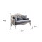 Homeroots 64in Beige 100% Linen And White Love Seat 515742 - alternate 5