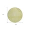 Homeroots 8' Artichoke Green And Ivory Round Damask Washable Indoor Outdoor Area Rug 603349 - alternate 9