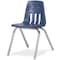 Virco 9000 Series 16" Classroom Chair, 2nd Grade - 4th Grade with Nylon Glides - Navy Seat 9016 - alternate 1