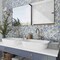 Apollo Tile Light Blue 10.8 in x 11.5 in Glass Glossy Floor and Wall Mosaic Tile 8.63 sqft/case, 10PK APLAHX8805A - alternate 10