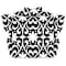 Homeroots 5" X 5" Black and White Floral Peel and Stick Removable Tiles 399876 - alternate 4