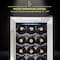 Schmck Schmecke 18 Bottle Compressor Wine Refrigerator, Freestanding Wine Cooler with Lock, Stainless Steel SHMFWCC181LSS - alternate 9