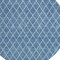 Homeroots 8' Denim Blue And Ivory Round Geometric Washable Indoor Outdoor Area Rug 596095 - alternate 8