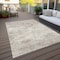 Homeroots 5' X 8' Ivory And Beige Abstract Washable Indoor Outdoor Area Rug 599503 - alternate 9