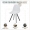 Leisuremod Markley Ergonomic Distressed Leather Dining Chair MC18W - alternate 10