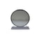 Homeroots 19" Gray Round Metal Framed Freestanding Mirror 485940 - alternate 1