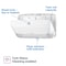 Tork Toilet Paper Dispenser, Plastic, White 5555200 - alternate 8