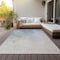 Homeroots 9' X 12' Beige Sky Blue And Teal Blue Ombre Washable Indoor Outdoor Area Rug 577906 - alternate 9