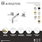 Kingston Brass Two-Handle Wall Mount Tub Faucet with Knurled Handle, Matte Black KS6020KNL - alternate 2