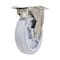 Vestil Thermoplastic Rubber Swivel With Total Brake Caster 8 In. Diameter x 2 In. Width 675 lb Gray CST-E-SS-8X2TPR-SWTB - alternate 1