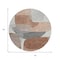 Homeroots 8' Rust And Gray Round Abstract Washable Indoor Outdoor Area Rug 632175 - alternate 5