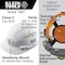 Klein Tools Hard Hat, PC/ABS, 4-point Point Ratchet with Pivot, White 60105 - alternate 10