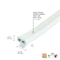 Zoro Select Weatherstrip, White, Length 10 ft. 5MFK8 - alternate 6