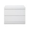Homeroots 18" White Wood Two Drawer Nightstand 370736 - alternate 7
