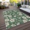 Homeroots 9' X 12' Sage And Ivory Floral Washable Indoor Outdoor Area Rug 600052 - alternate 8