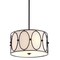 Jonathan Y Violetta 3-Light 19" Metal LED Pendant, Oil Rubbed Bronze/White JYL9008B - alternate 1