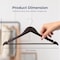 Serenelife Wooden Coat Hangers, Durable Suit Hangers, 360 Deg Swivel Hook and Notches, Slim Design, Brown, 20PK SLHWDBRWN20 - alternate 6