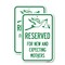 Signmission Reserved for New and Expecting Mothers, 18'' X 24'' 2 Signs, Heavy Gauge Aluminum, 2PK A-1824-2PACK-23195 - alternate 1