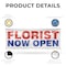 Signmission Florist Now Open, 36 Inch x 96 Inch, Vinyl Banner B-96-30638 - alternate 5