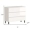 Homeroots 40" White Wood Freestanding Bathroom Vanity With White Sink And Three Drawers 624154 - alternate 4