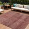 Homeroots 8' X 10' Pink And Ivory Geometric Washable Indoor Outdoor Area Rug 630510 - alternate 1