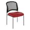 Office Star Products ProGrid Titanium & Black Visitors Chair, Straight Legs, Dillon Red 86724R-R100 - alternate 1