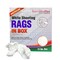 Supremeplus Recycled White Sheeting Cleaning Rags, 25 lbs. Compressed Box SP-5680 - alternate 1