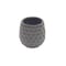 Homeroots Gray Ceramic 15 Ounce Round Distressed Pot Planter 487397 - alternate 6